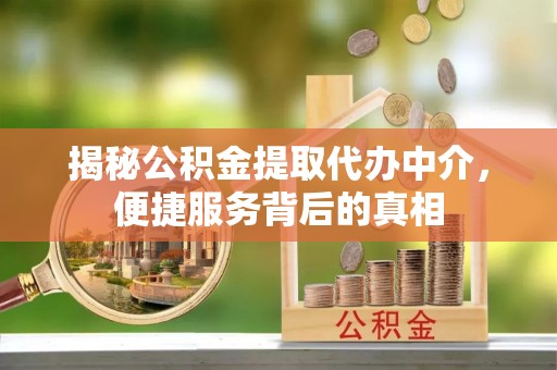 贞丰揭秘公积金提取代办中介，便捷服务背后的真相