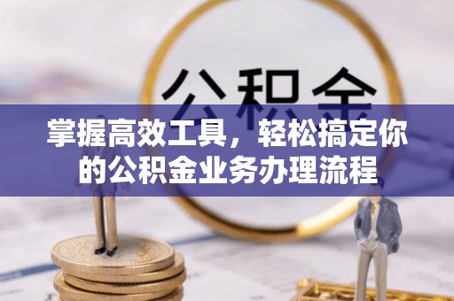 贞丰掌握高效工具，轻松搞定你的公积金业务办理流程